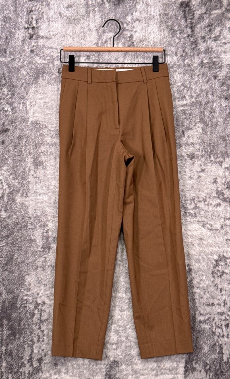 Aritzia Pants 0 Womens Babaton Vogue Relaxed Mid Rise Pleated Trouser